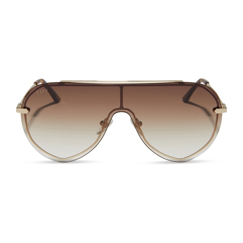 DIFF Eyewear Brown Sunglasses